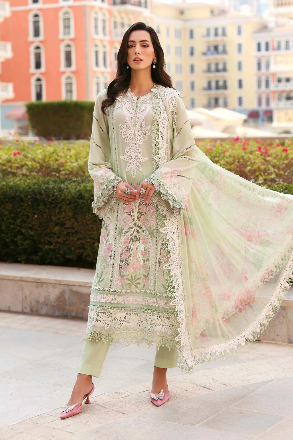 STITCHED BY CC MARIA.B. LUXURY LAWN D-11A 3PC