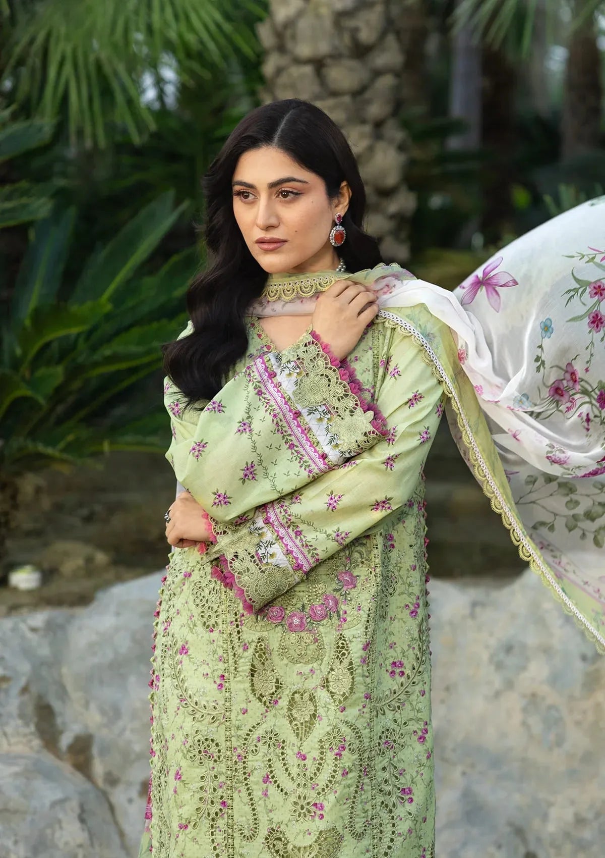 STITCHED BY CC ELAF PREMIUM CHIKANKARI ERC-2A 3PC