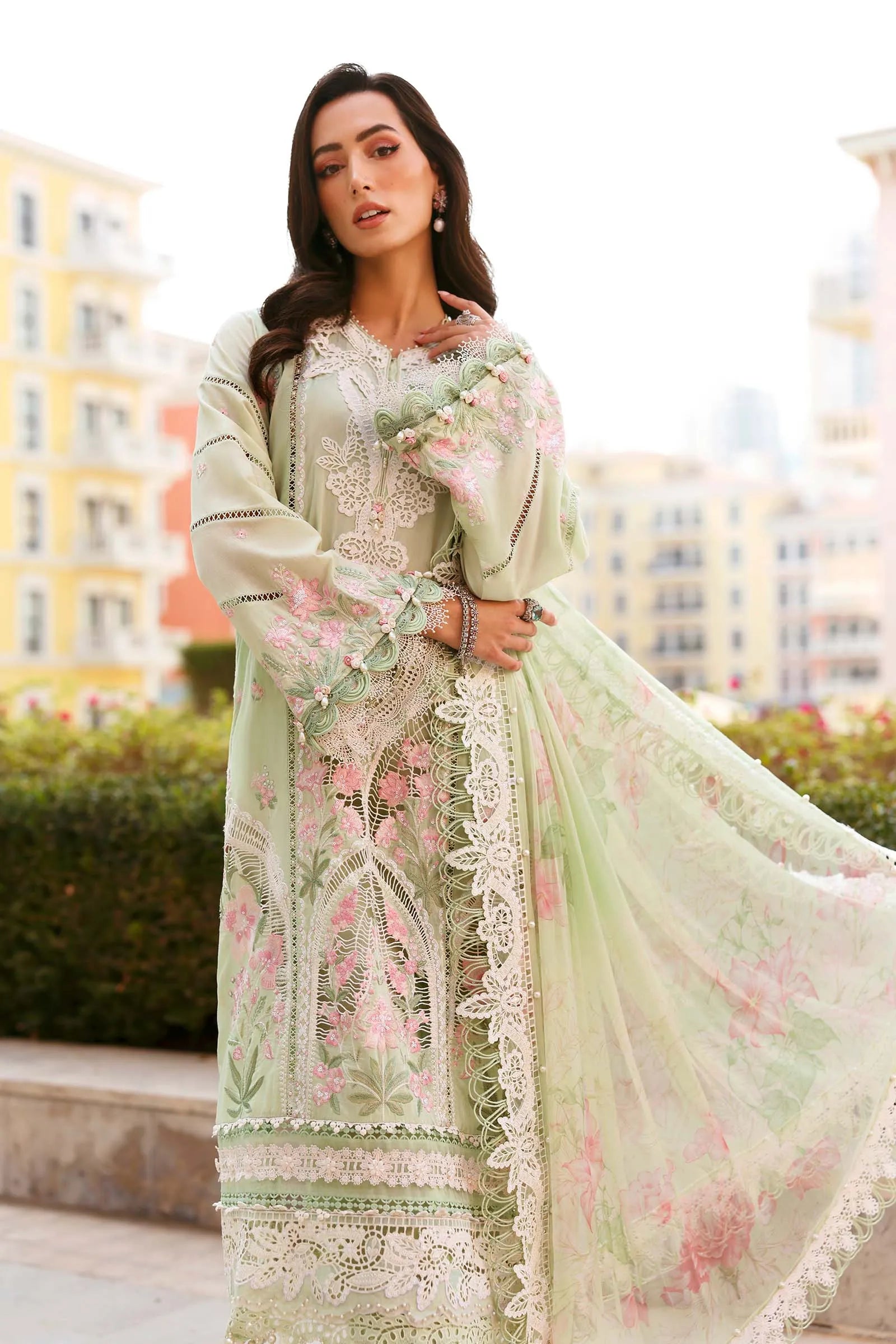 STITCHED BY CC MARIA.B. LUXURY LAWN D-11A 3PC
