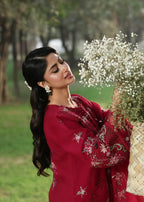 STITCHED BY CC SARDINIA TALES OF PETALS FLORAL FUCHSIA 3PC
