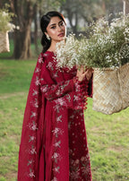 STITCHED BY CC SARDINIA TALES OF PETALS FLORAL FUCHSIA 3PC