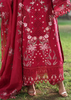 STITCHED BY CC SARDINIA TALES OF PETALS FLORAL FUCHSIA 3PC