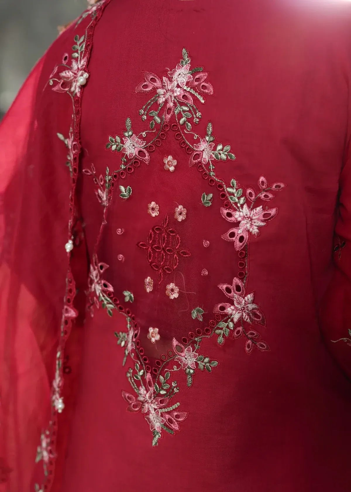 STITCHED BY CC SARDINIA TALES OF PETALS FLORAL FUCHSIA 3PC