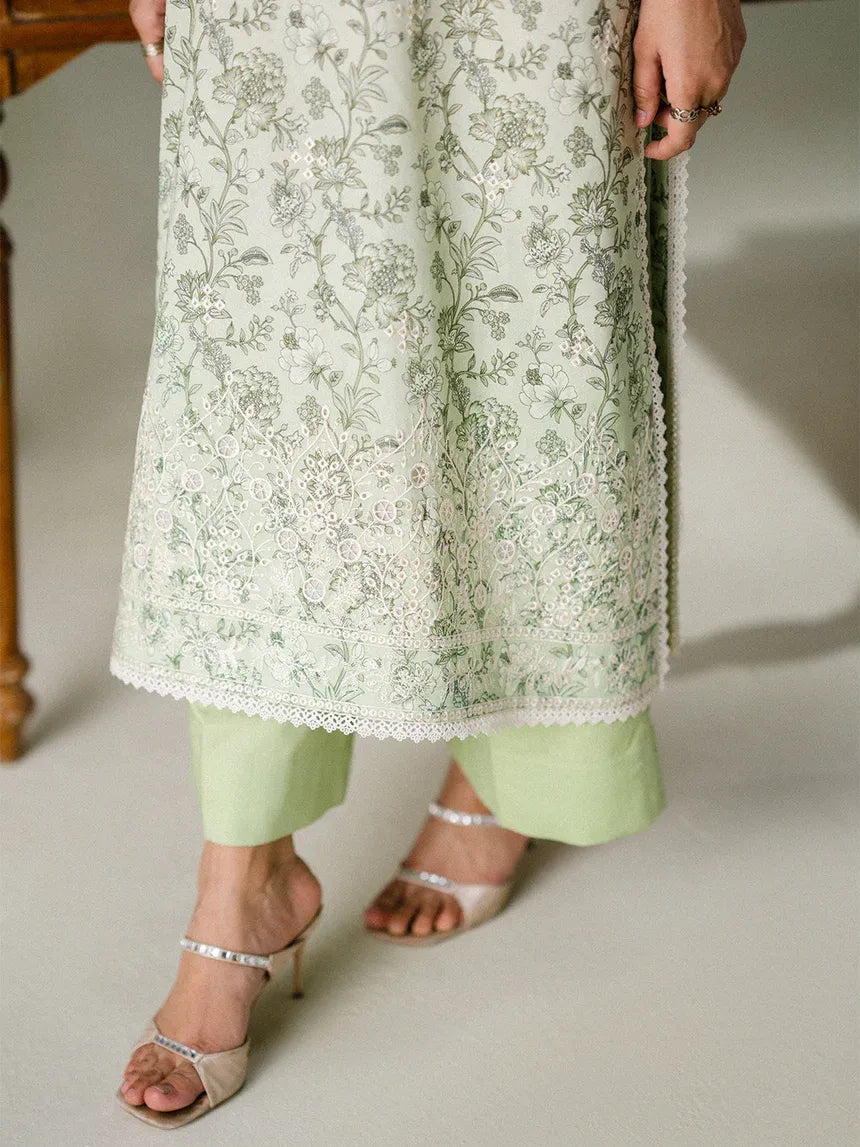 FAIZA FAISAL FNF PRINTS SAGE WHISPER