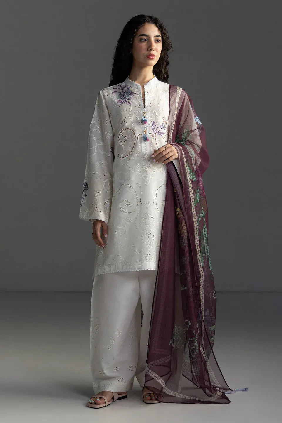 ZARA SHAHJAHAN COCO LAWN SUNE-10B