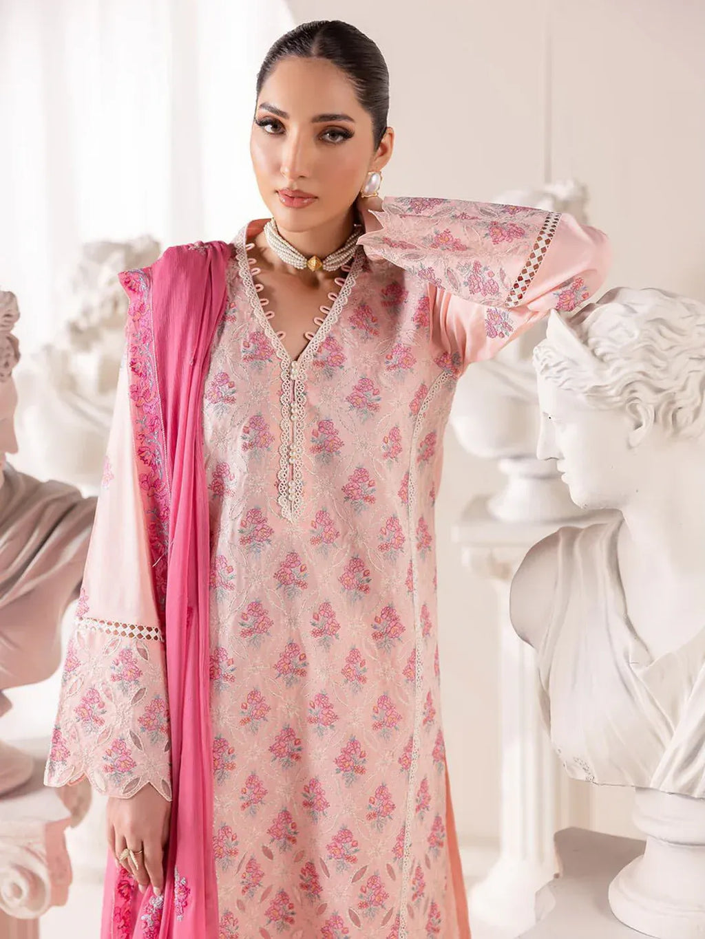 RAJBARI EXCLUSIVE EMBROIDERED CHIFFON D-02