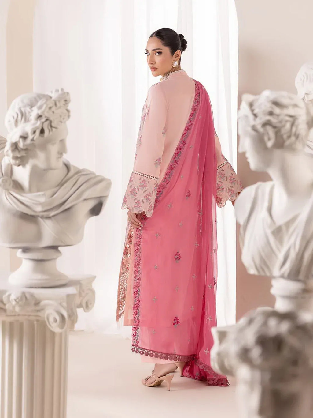 RAJBARI EXCLUSIVE EMBROIDERED CHIFFON D-02