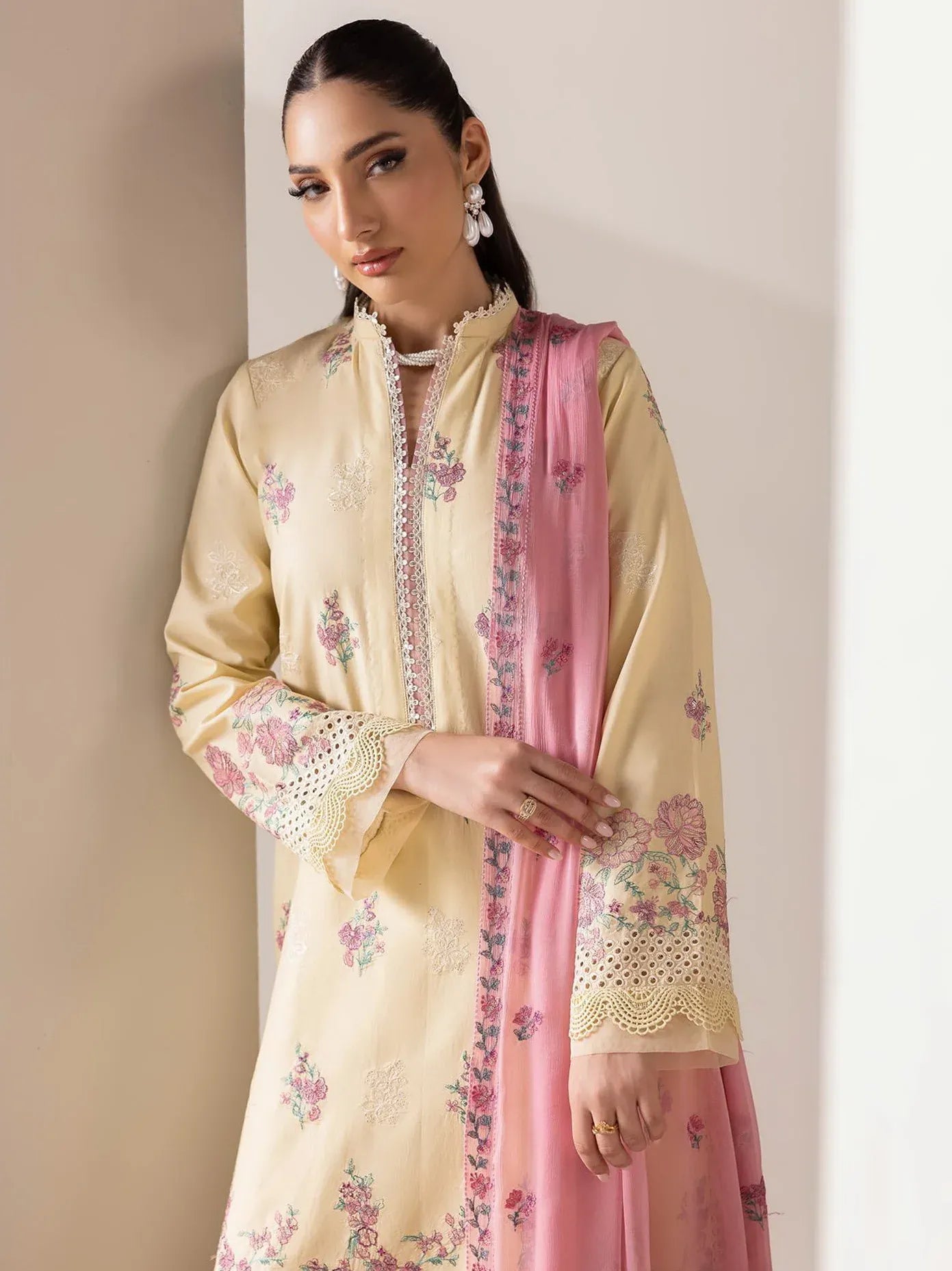 RAJBARI EXCLUSIVE EMBROIDERED CHIFFON D-09