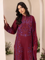 RAJBARI EXCLUSIVE EMBROIDERED CHIFFON D-08