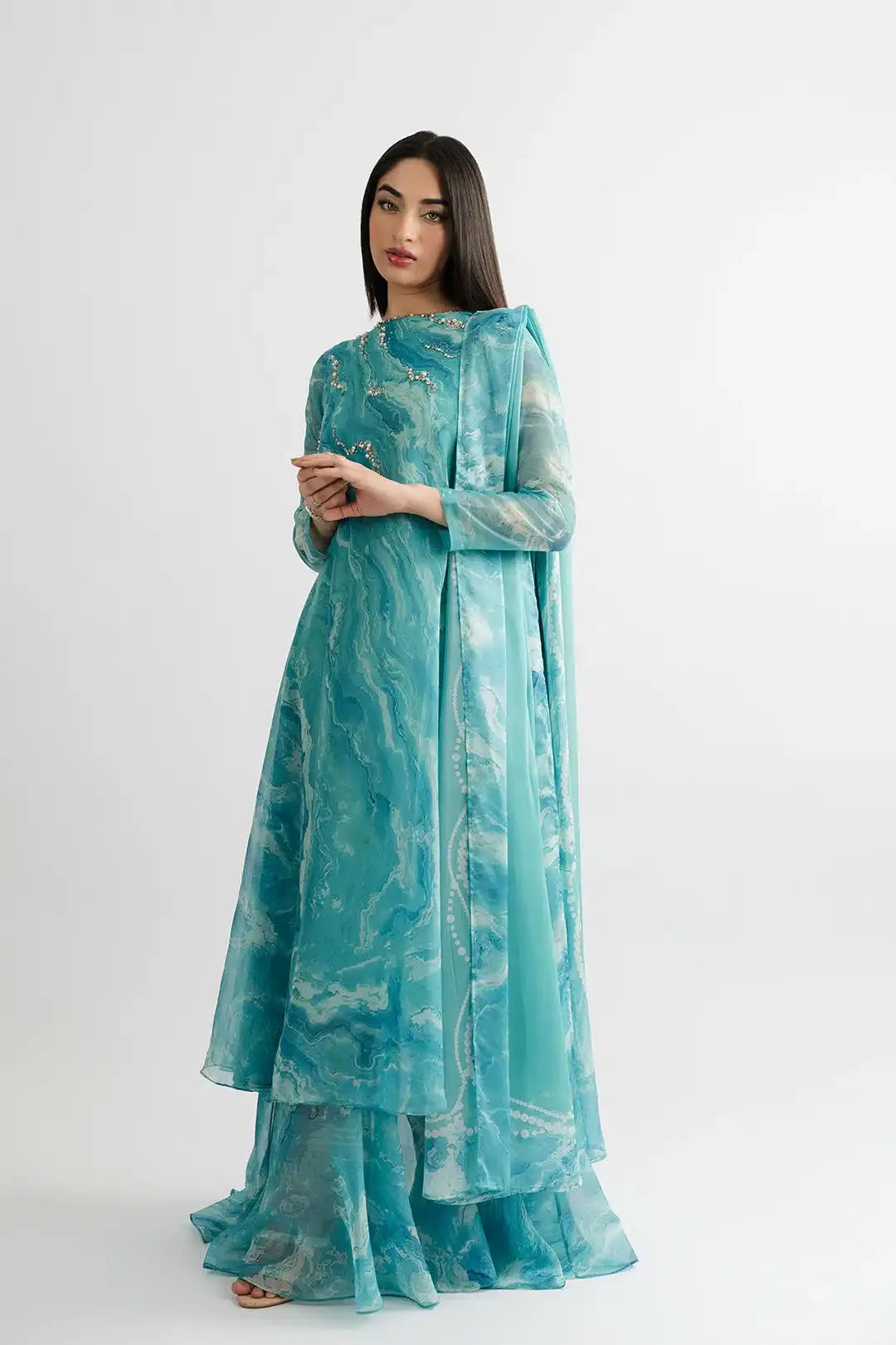 LULUSAR ZIRIH DRESS+DUPATTA
