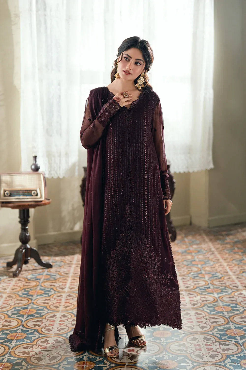 AZURE EID ENSEMBLES NECTAR ROUGE