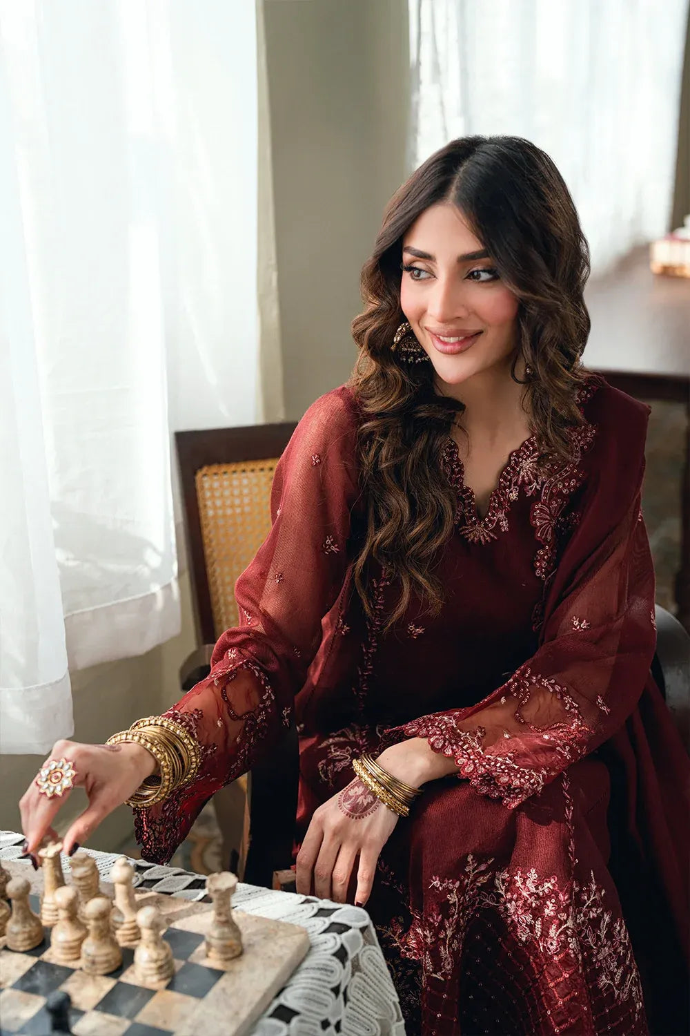 AZURE EID ENSEMBLES HIBISCUS
