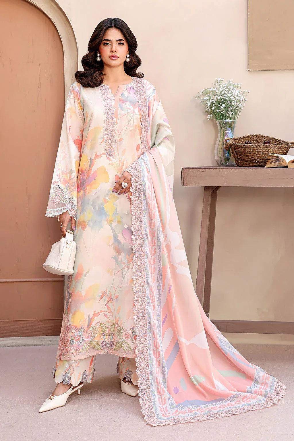 RAMSHA NAQSH EMBROIDERED RAWSILK RS-01