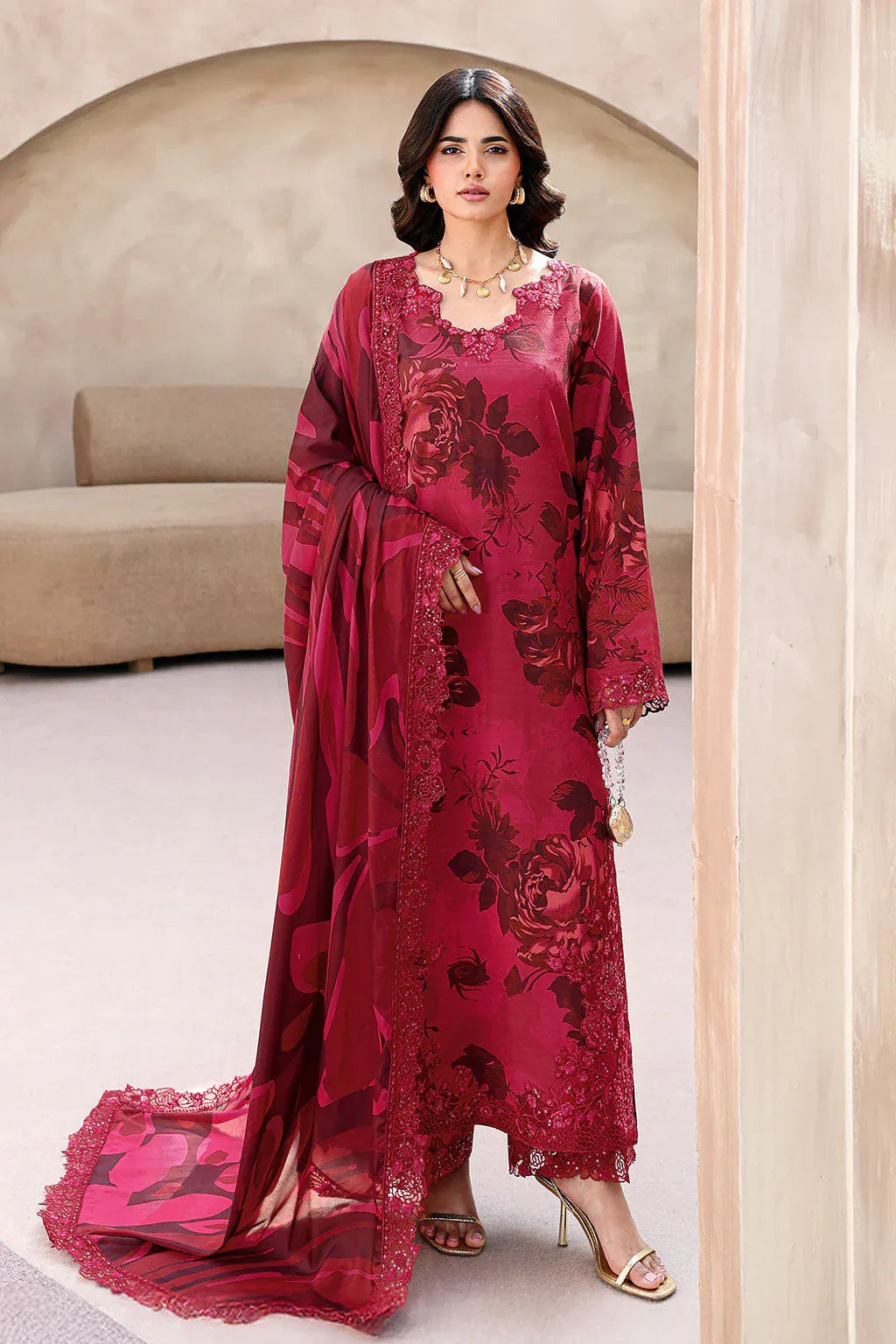 RAMSHA NAQSH EMBROIDERED RAWSILK RS-04