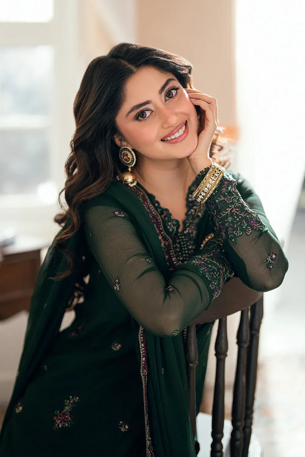 AZURE EID ENSEMBLES GLIMMER GREEN