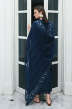 STITCHED BY CC QALAMKAR QLINE LAWN RP-10 3PC