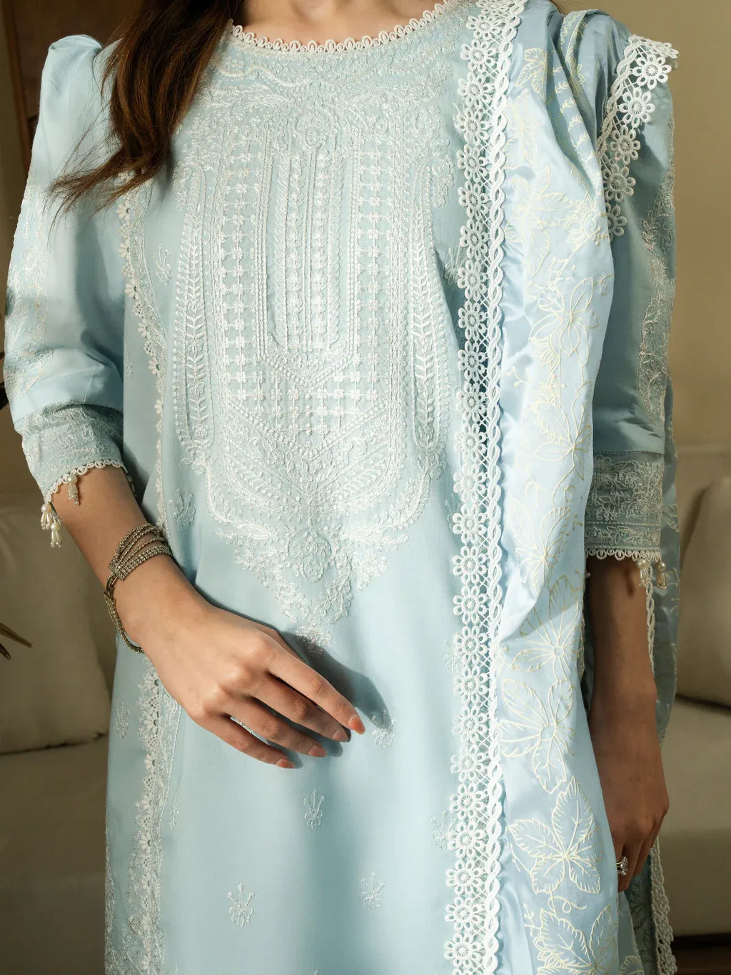 STITCHED BY CC AYLA FAIZA FAISAL 3PC