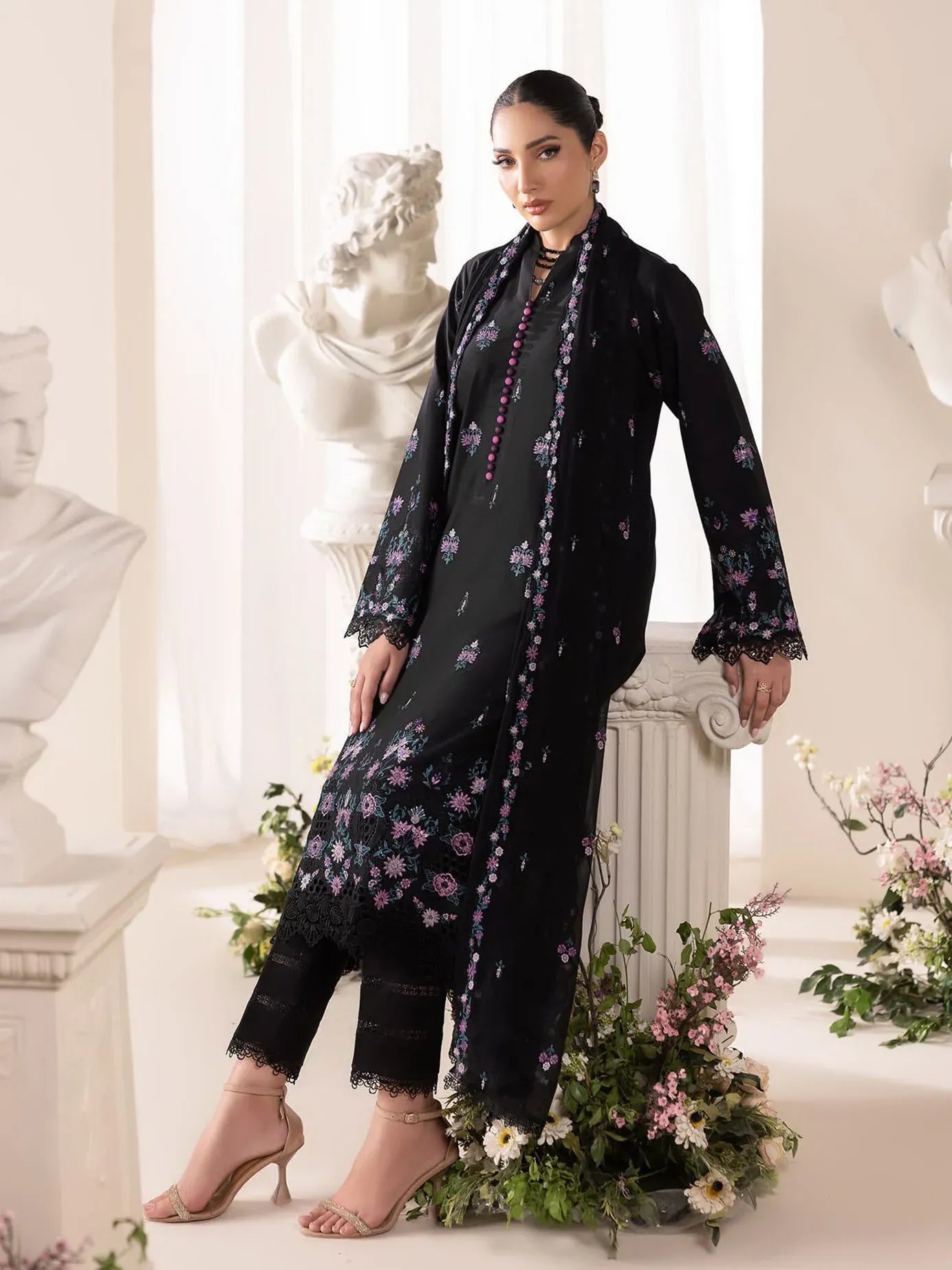 STITCHED BY CC RAJBARI EXCLUSIVE EMBROIDERED D-01 3PC