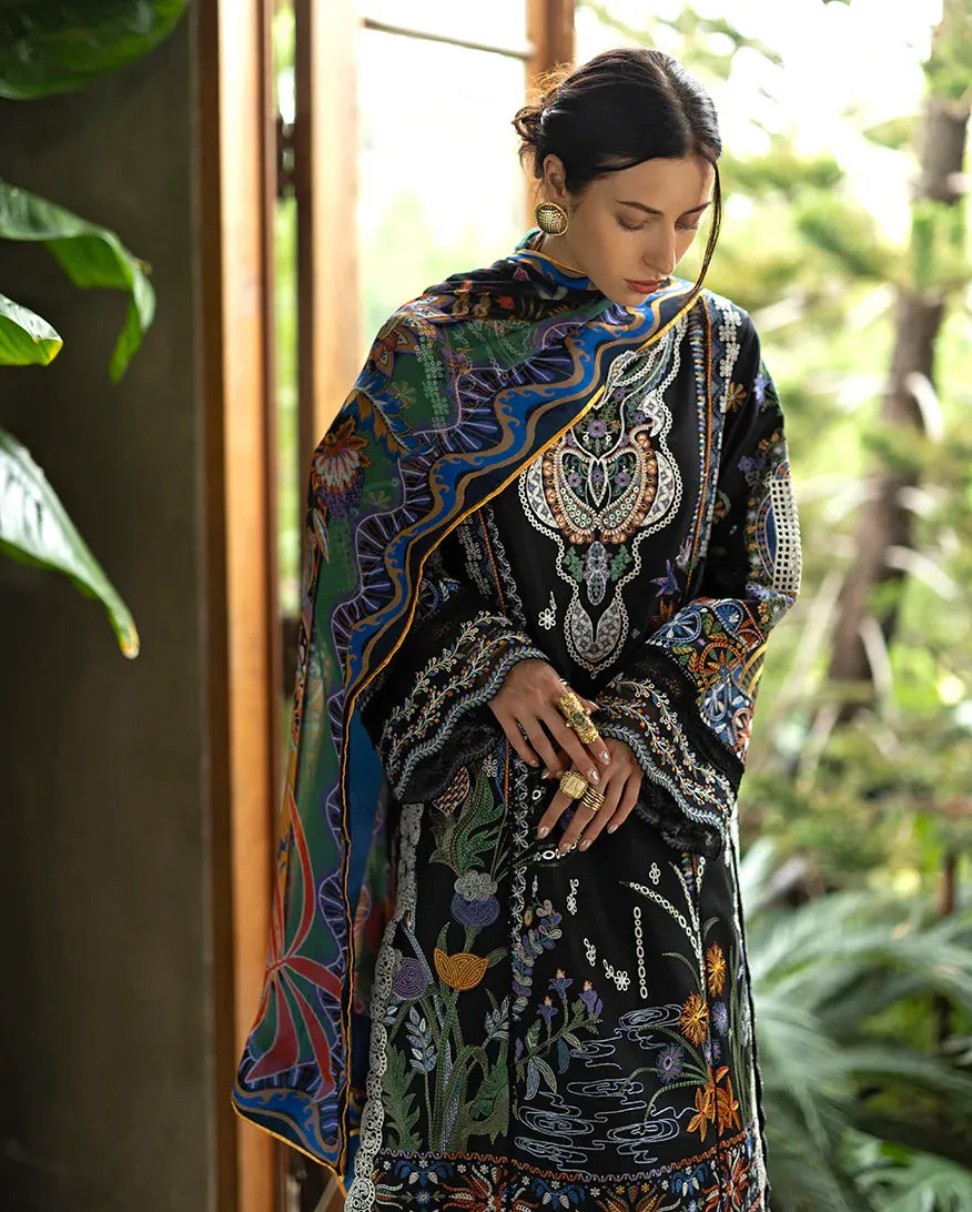 STITCHED BY CC ESMEL MON TRESOR LUXE LAWN SIA 3PC