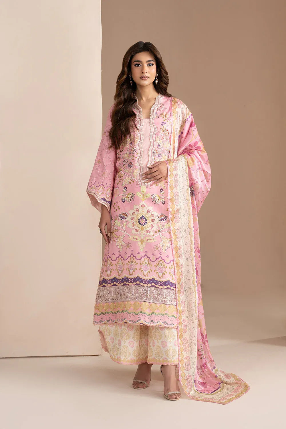 MARYUM N MARIA EMBROIDERED PRINT LAWN VARA