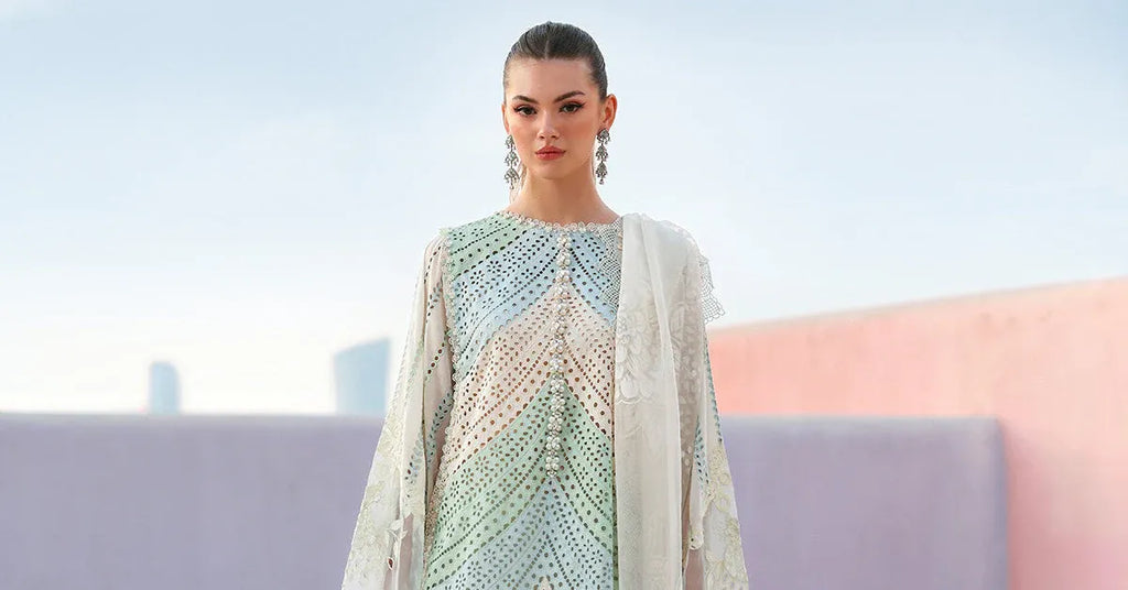 STITCHED BY CC MARIA.B. LUXURY LAWN D-12A 3PC