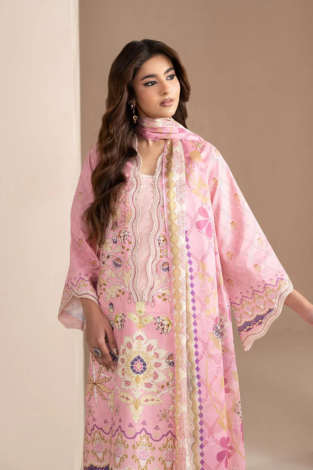 MARYUM N MARIA EMBROIDERED PRINT LAWN VARA