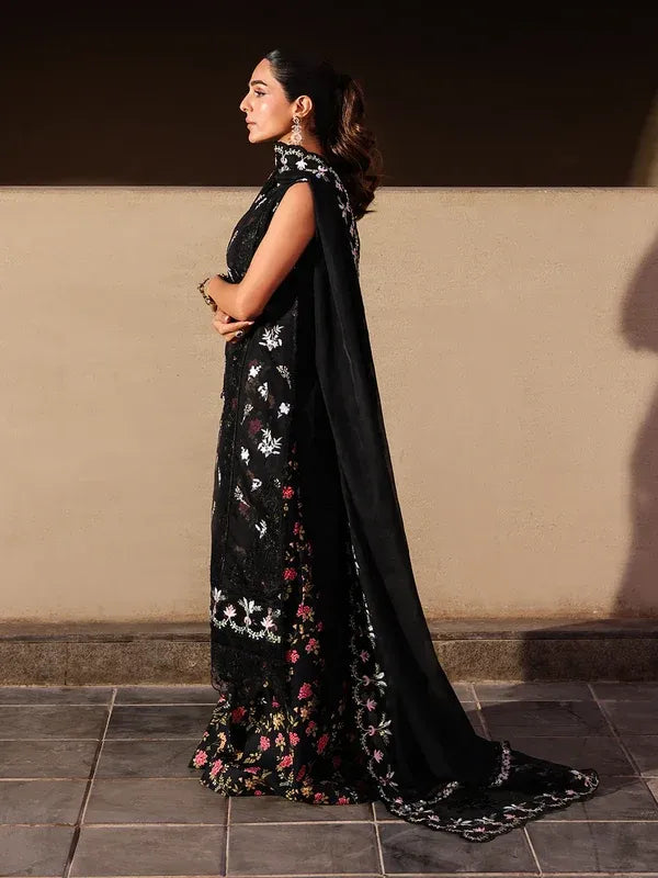 STITCHED BY CC FAIZA FAISAL MARINE ELVA 3PC ( SLEVELESS )
