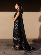 STITCHED BY CC FAIZA FAISAL MARINE ELVA 3PC ( SLEVELESS )