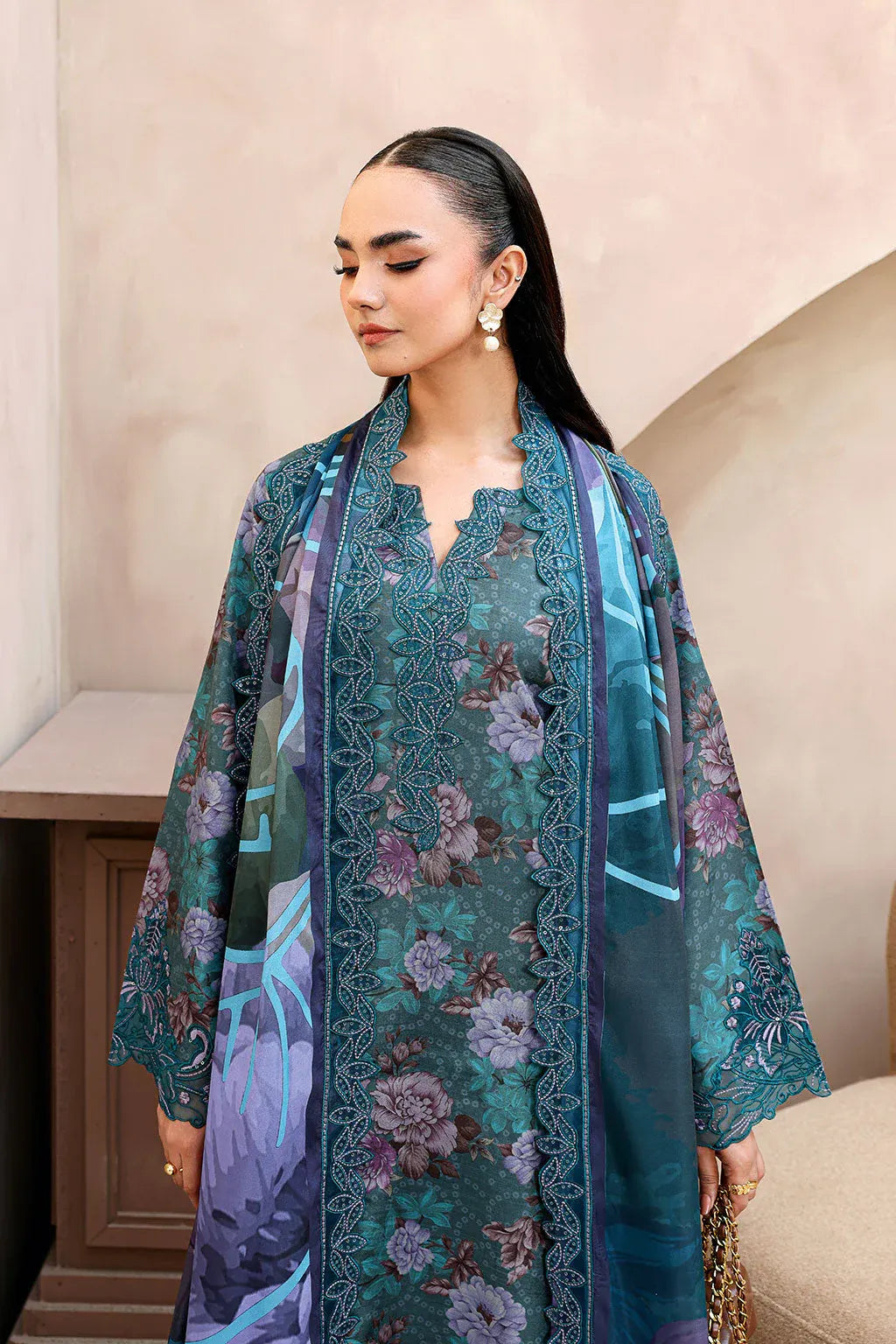 RAMSHA NAQSH EMBROIDERED RAWSILK RS-03