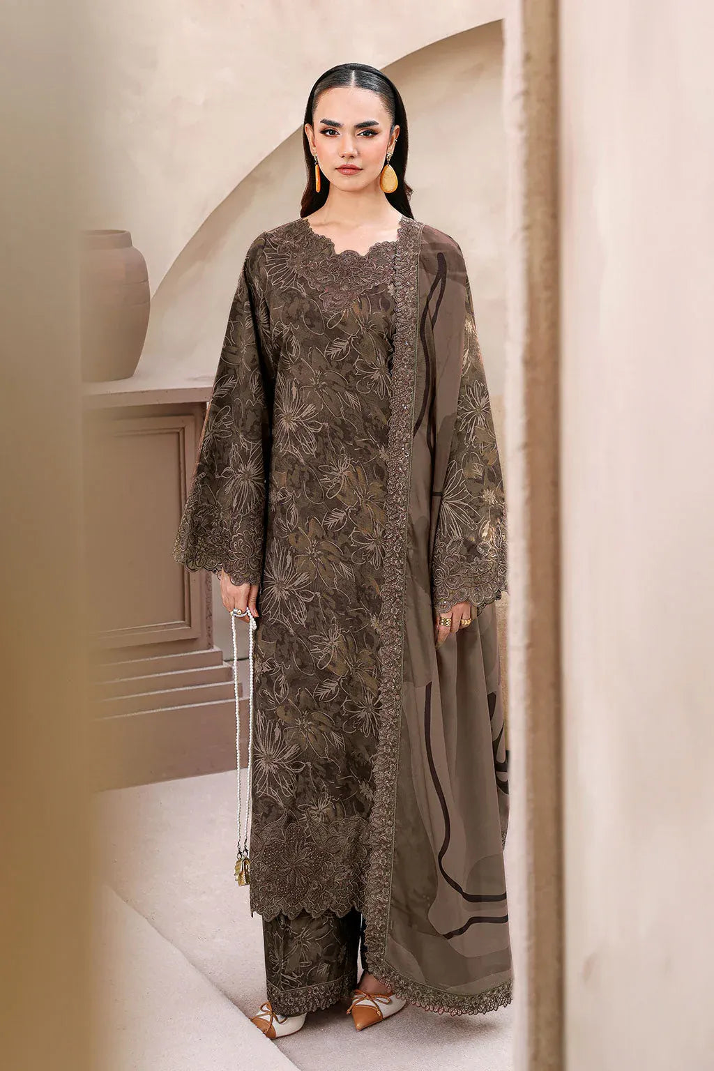 RAMSHA NAQSH EMBROIDERED RAWSILK RS-08
