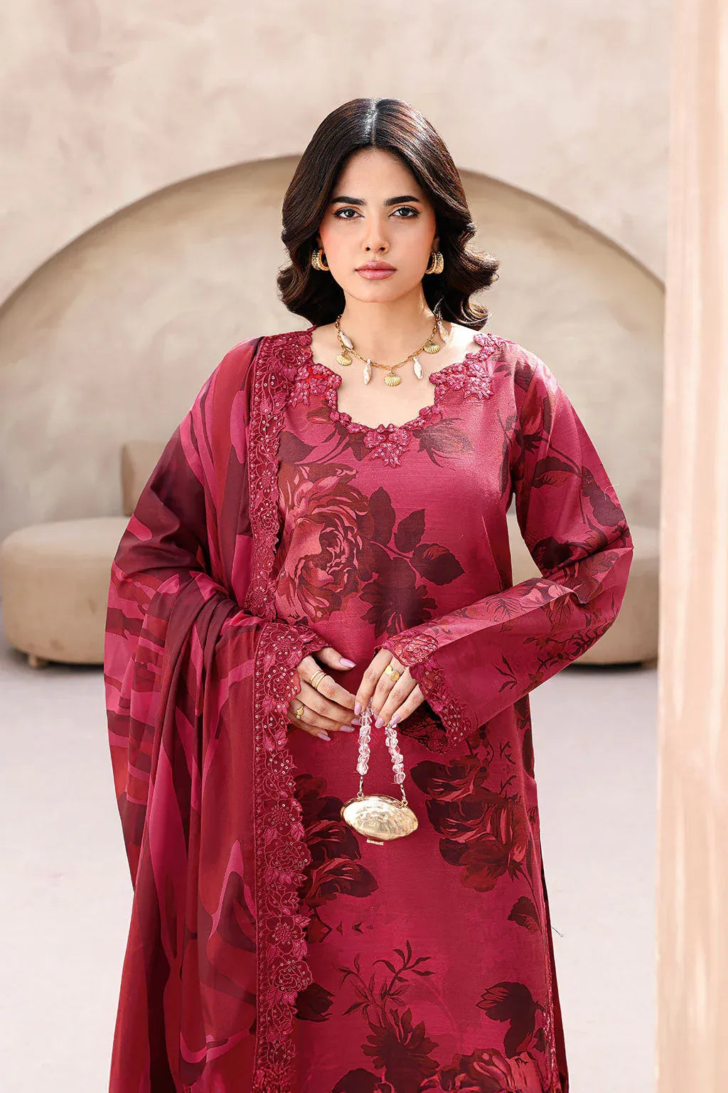 RAMSHA NAQSH EMBROIDERED RAWSILK RS-04