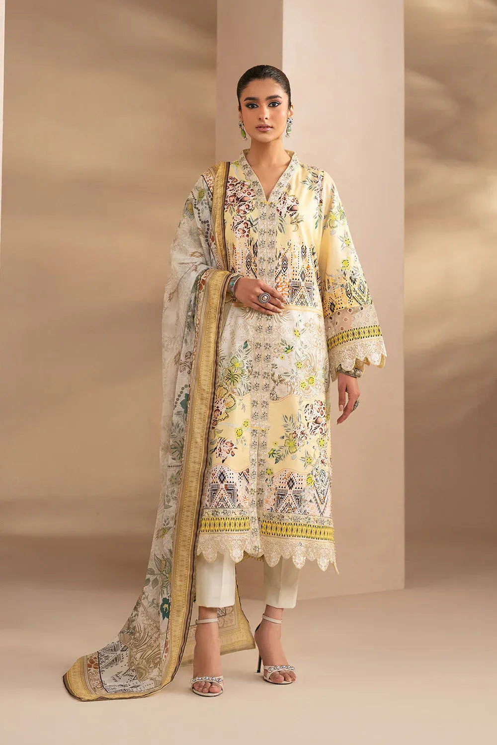 MARYUM N MARIA EMBROIDERED PRINT LAWN VARANA