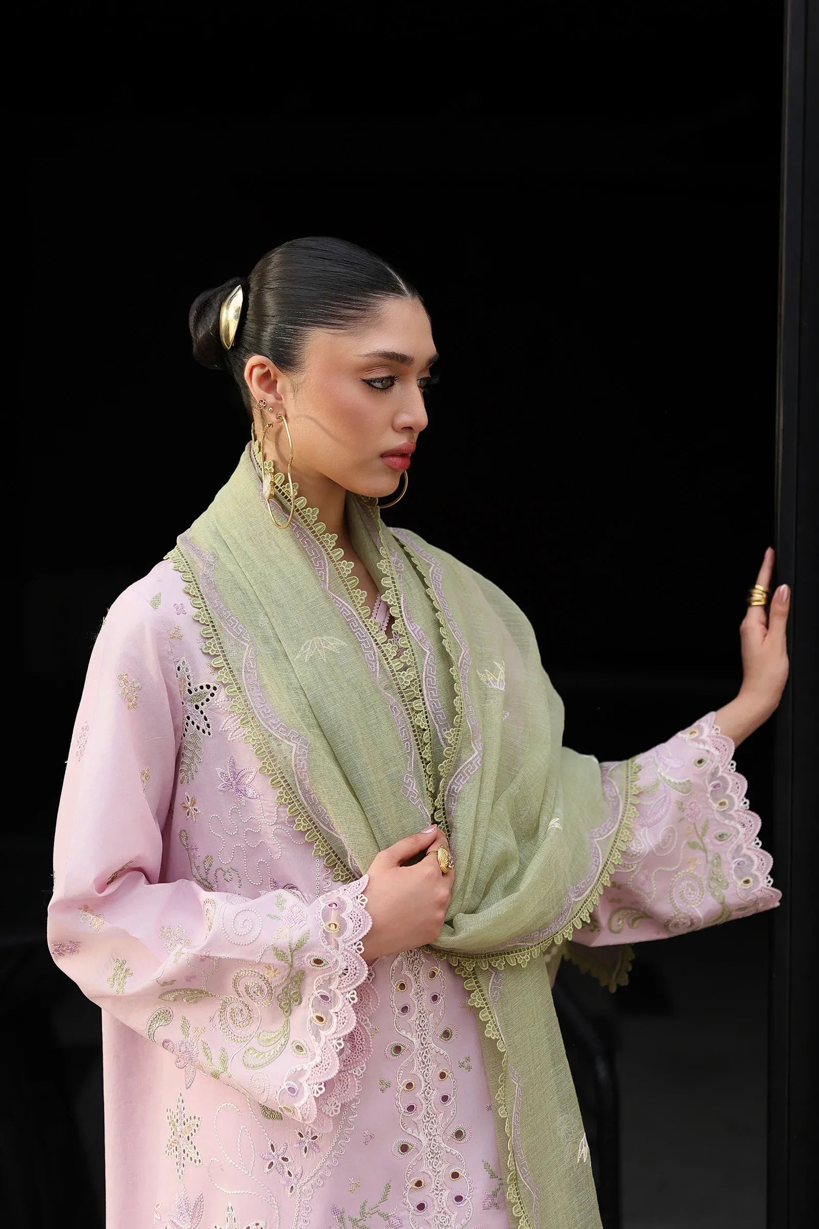 STITCHED BY CC QALAMKAR QLINE LAWN DROP QKL-12 3PC