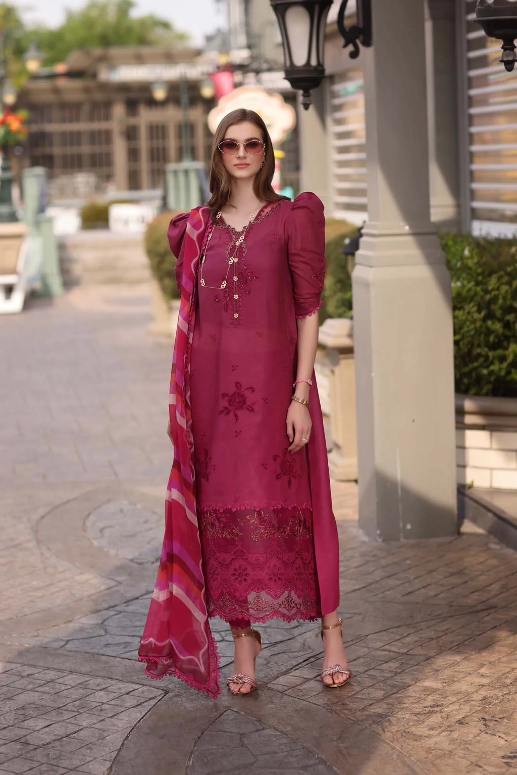 STITCHED BY CC D-09 NOOR EID LUXE 3PC