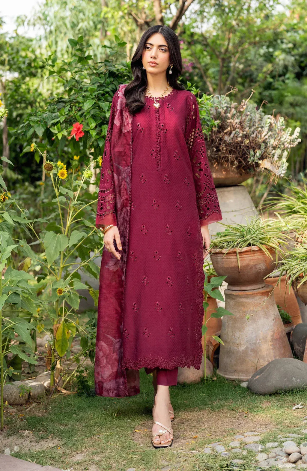 STITCHED BY CC D-01 ZARIF NURA  3PC