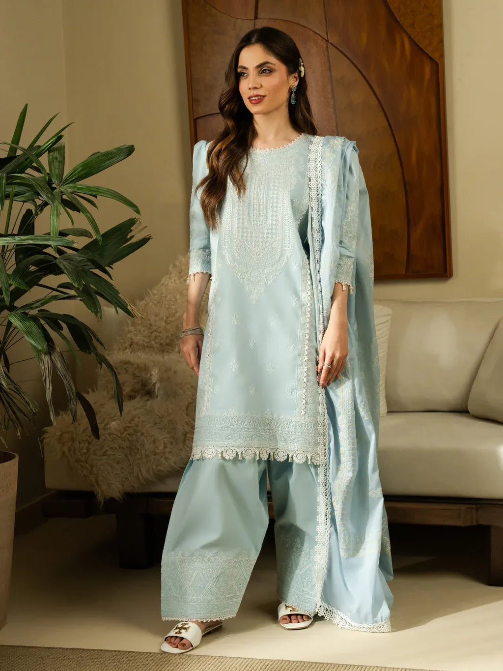 STITCHED BY CC AYLA FAIZA FAISAL 3PC