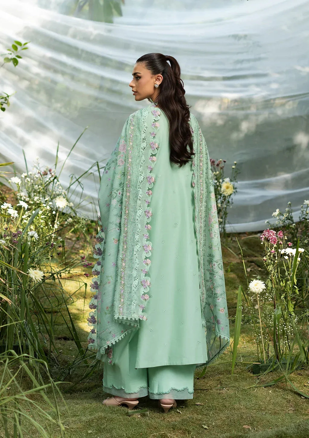 STITCHED BY CC ELAF LUXURY LAWN UNSTITCHED ELQ-3A 3PC
