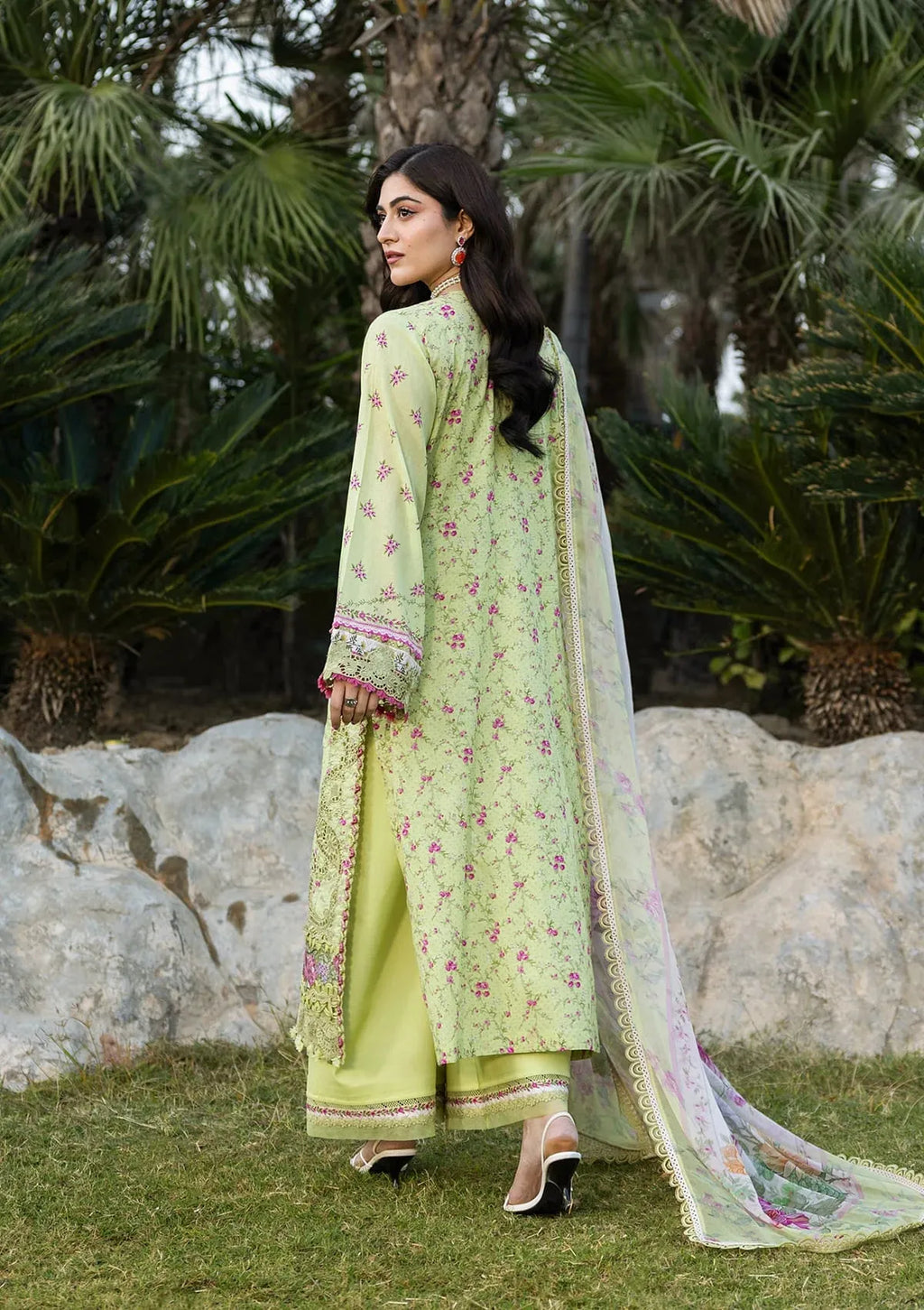 STITCHED BY CC ELAF PREMIUM CHIKANKARI ERC-2A 3PC