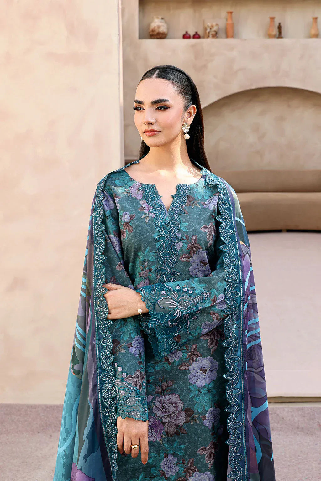 RAMSHA NAQSH EMBROIDERED RAWSILK RS-03