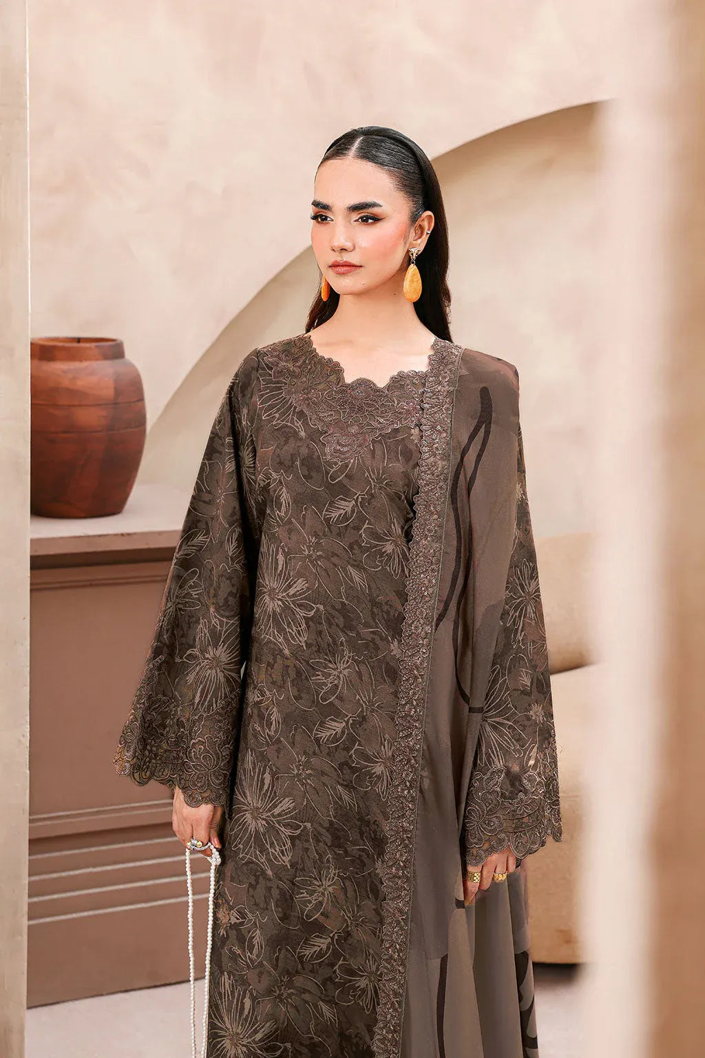 RAMSHA NAQSH EMBROIDERED RAWSILK RS-08