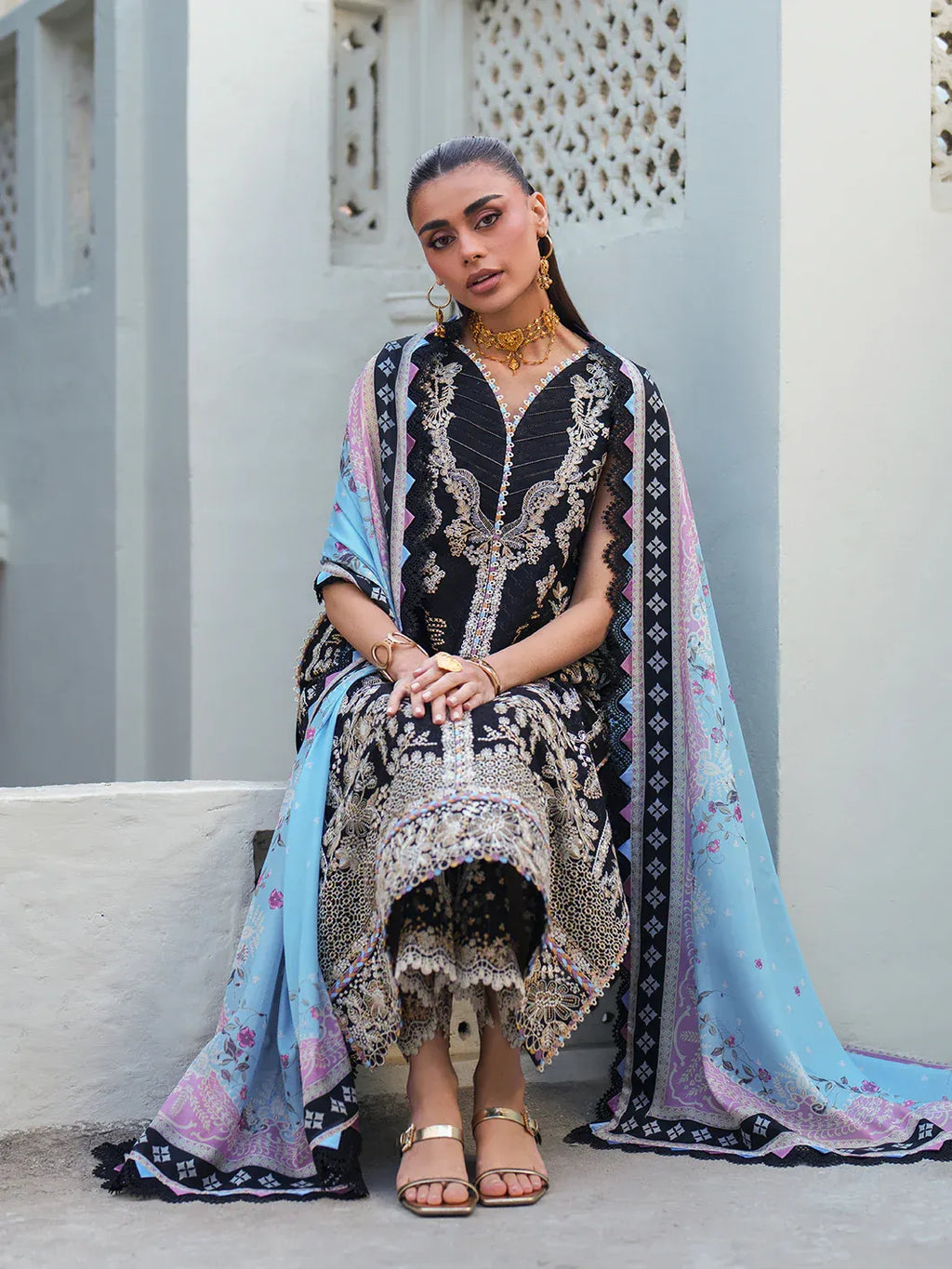 STITCHED BY CC BINILYAS HERITAGE DORE 171B 3PC