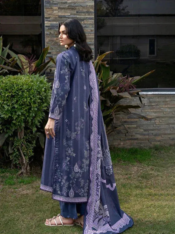 CORAL GARDENIA PRINTED LAWN CG-05