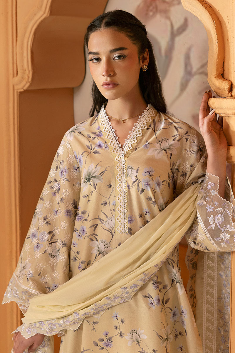 CROSS STITCHED PREMIUM LAWN D-18 OLIVE MUSE