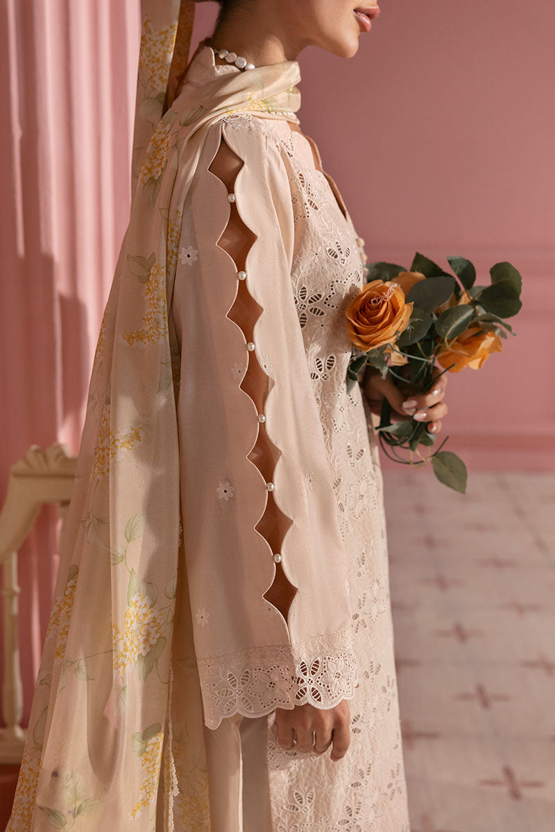 CROSS STITCHED PREMIUM LAWN D-06 PEACH PARFAIT