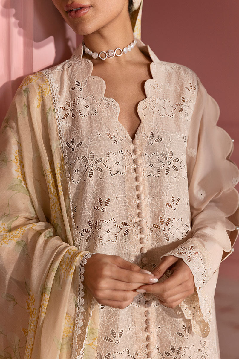 CROSS STITCHED PREMIUM LAWN D-06 PEACH PARFAIT