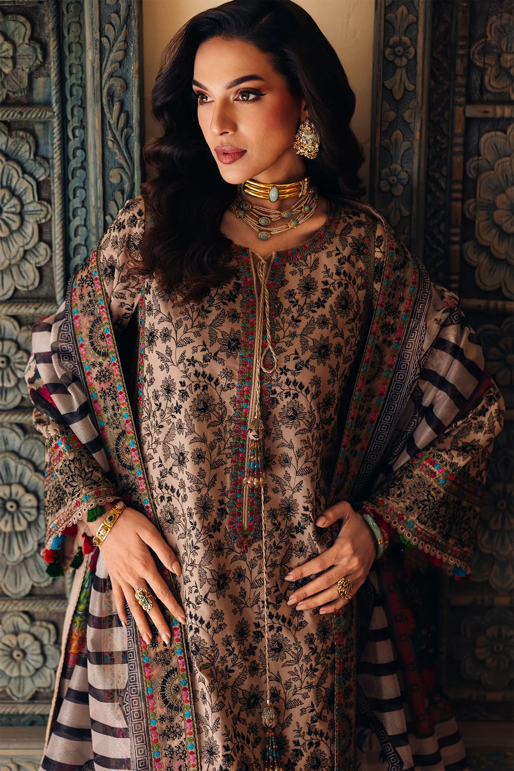 STITCHED BY CC CHARIZMA EID LUXURY ED6-01 3PC