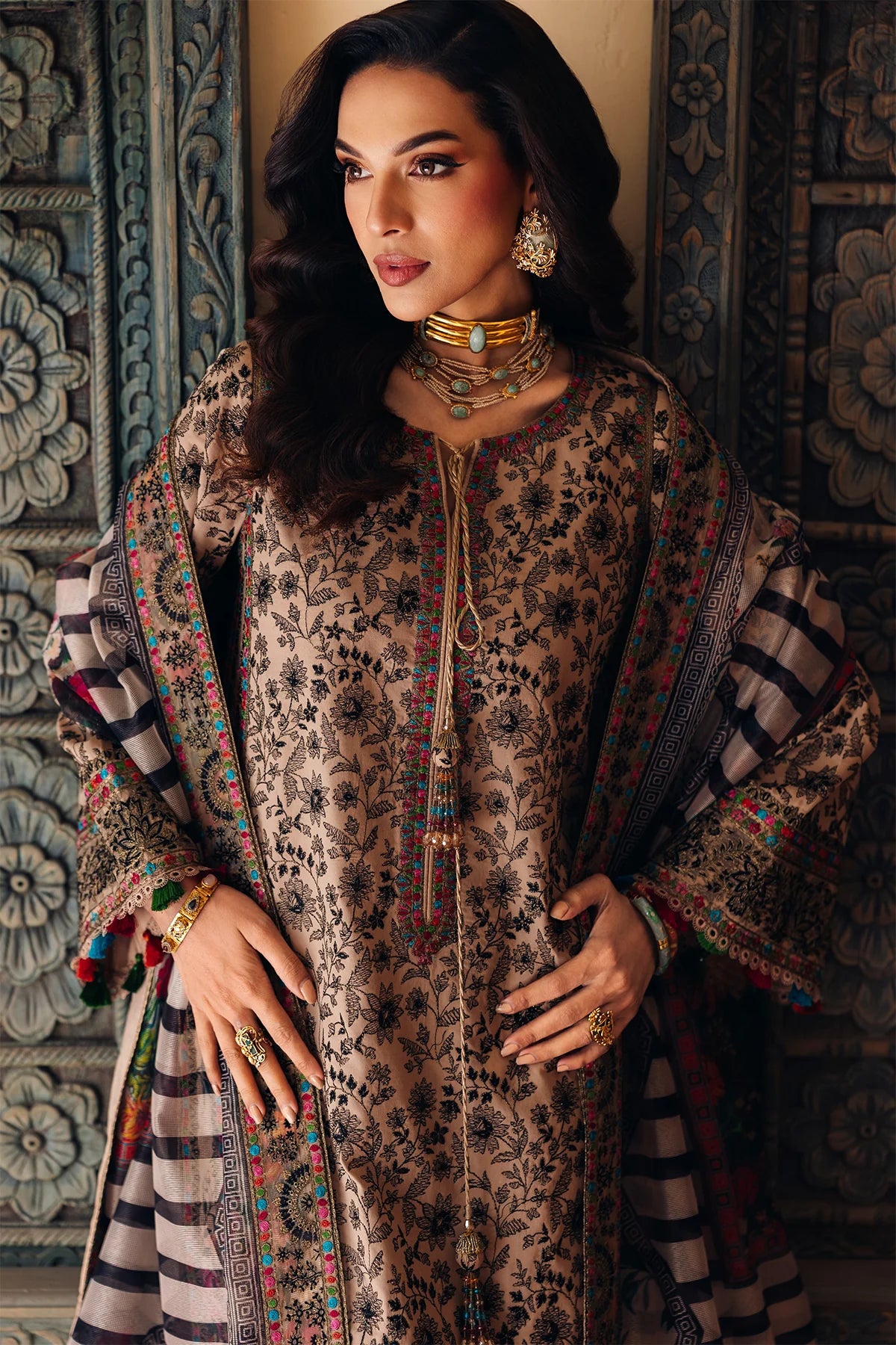 STITCHED BY CC CHARIZMA EID LUXURY ED6-01 3PC