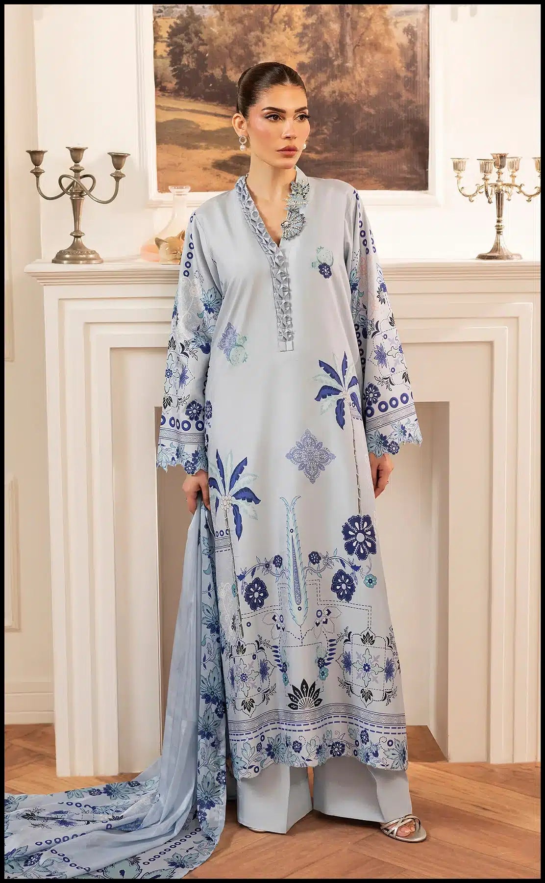 SUMAIRA AURANGZEB BLUE OMBRE