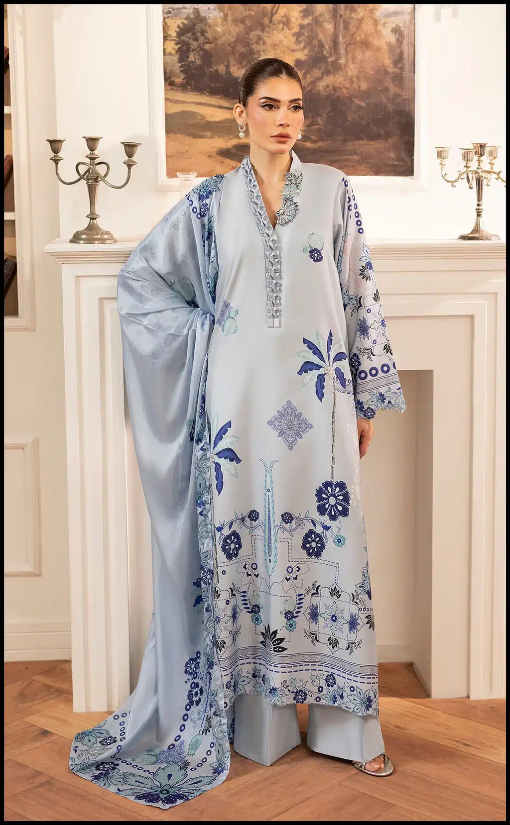 SUMAIRA AURANGZEB BLUE OMBRE
