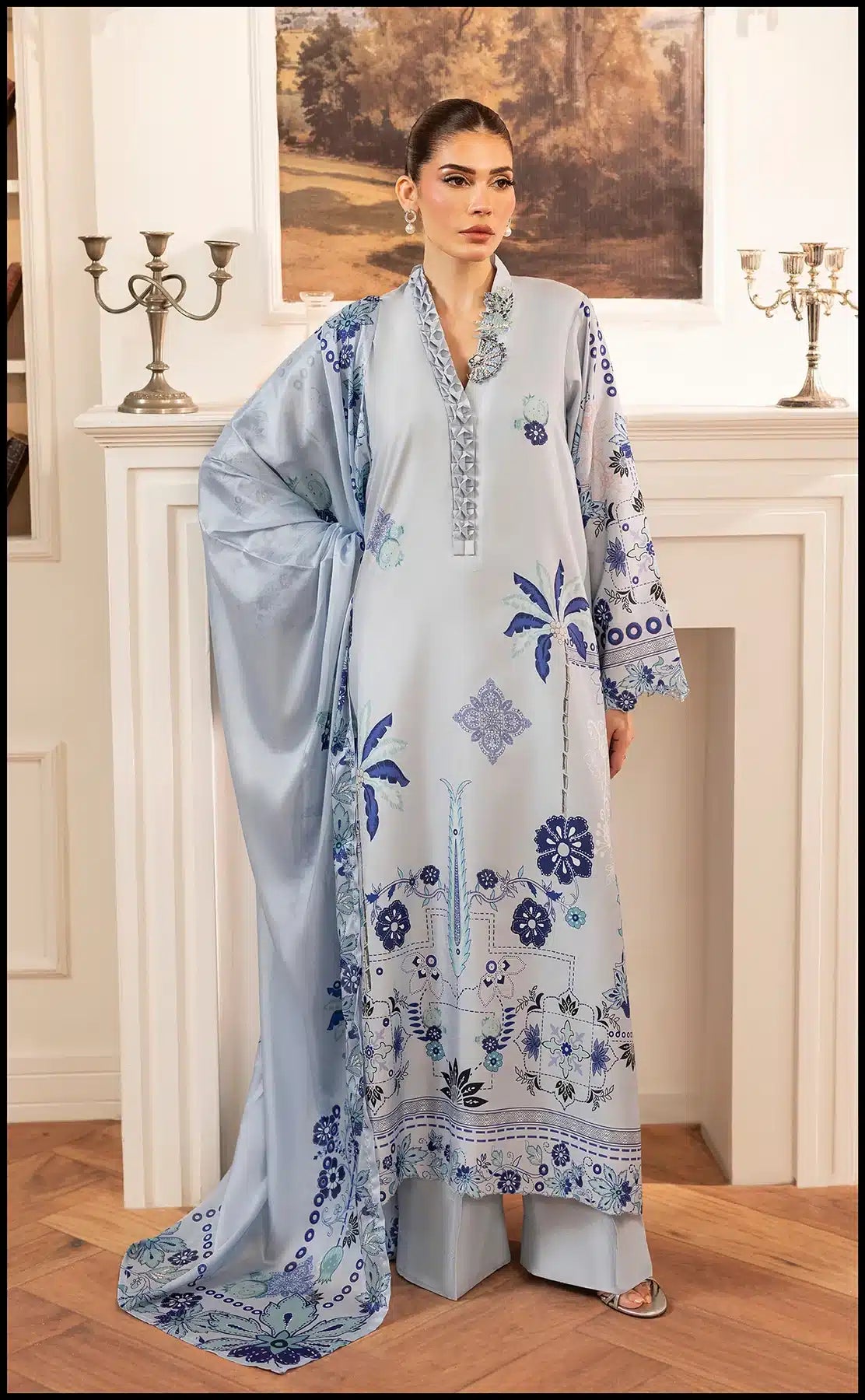 SUMAIRA AURANGZEB BLUE OMBRE